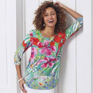 Claire Desjardin Wildflower Garden long-sleeved top, S